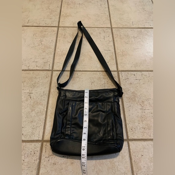 Bench Black Faux Leather Crossbody Messenger Bag - Picture 7 of 11